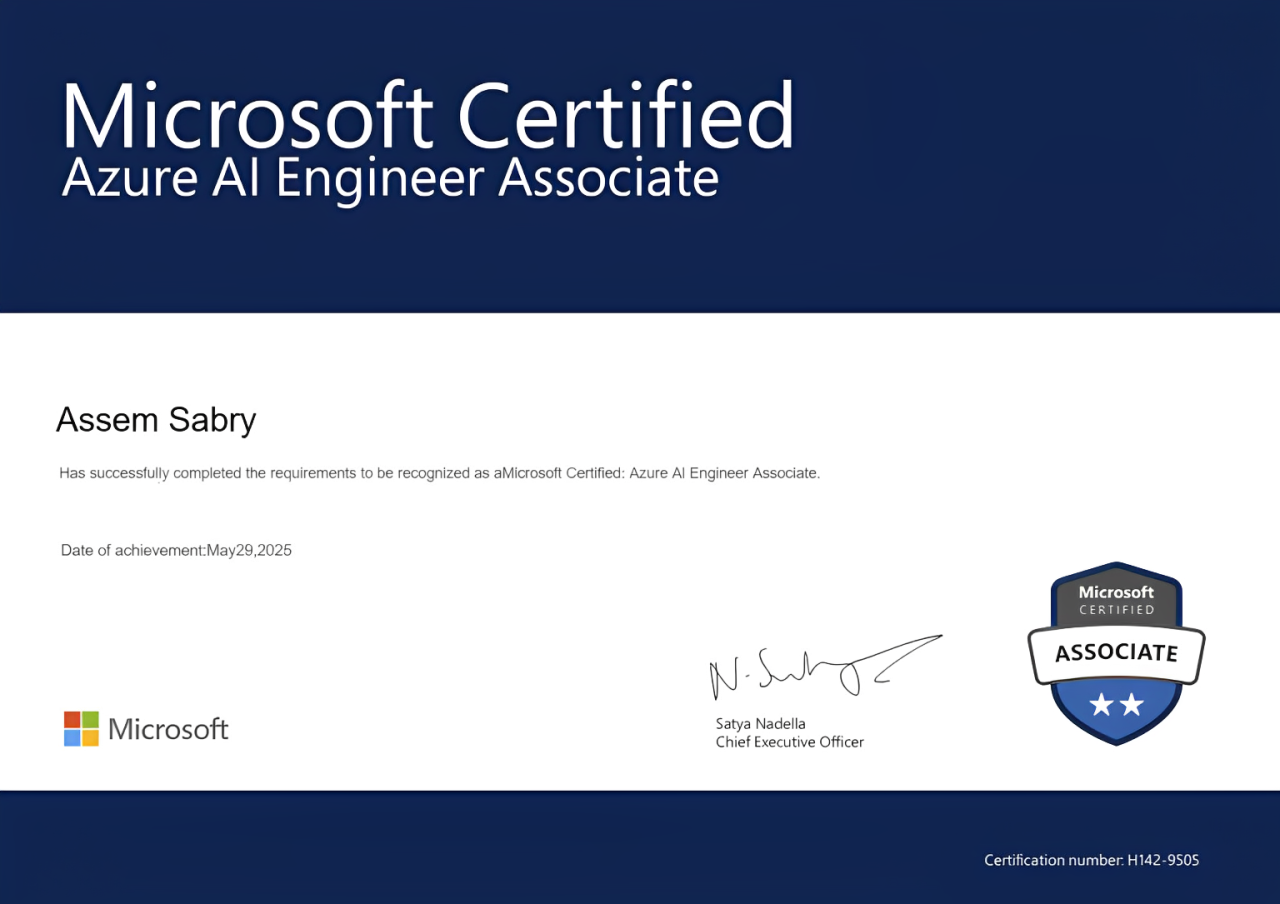 Microsoft Azure AI Engineer Associate