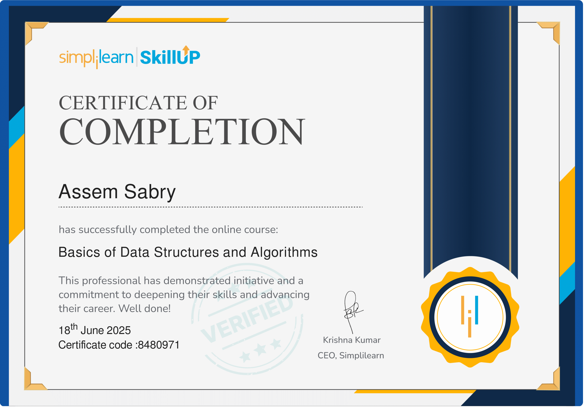 Data Structures and Algorithms