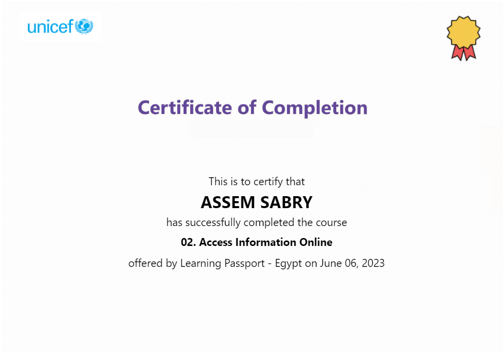UNICEF - Access Information Online