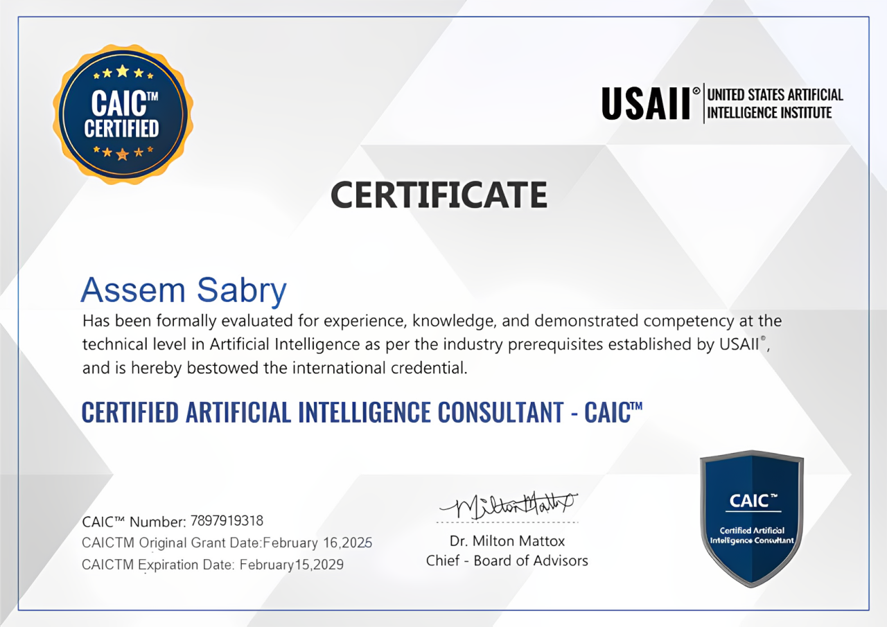USAII Certified AI Consultant (CAIC)